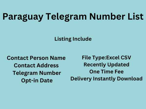 Paraguay Telegram Number List