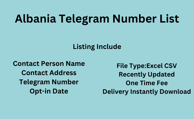 Albania Telegram Number List