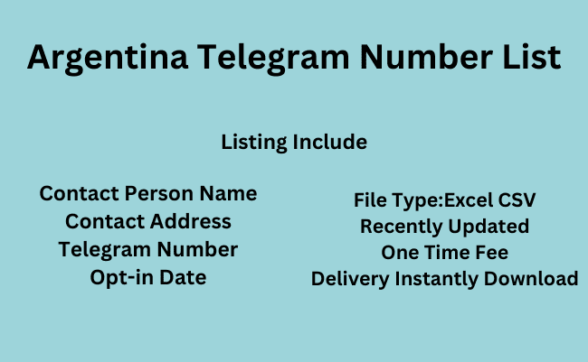 Argentina Telegram Number List