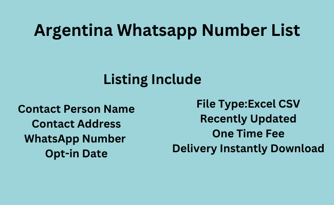 Argentina WhatsApp Number List