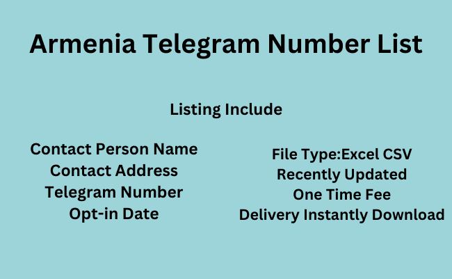 Armenia telegram number list