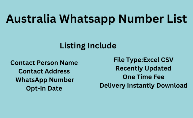 Australia WhatsApp Number List