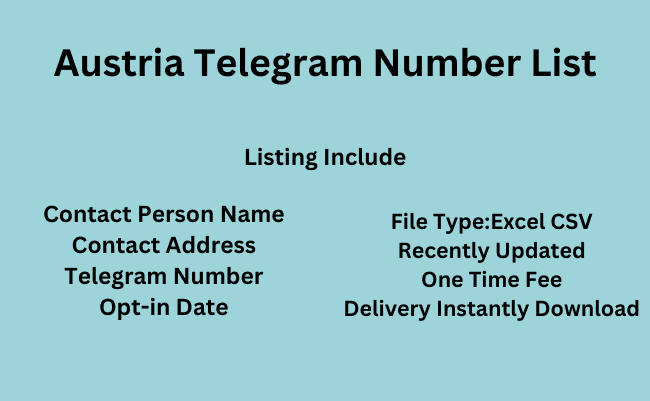 Austria Telegram Number List