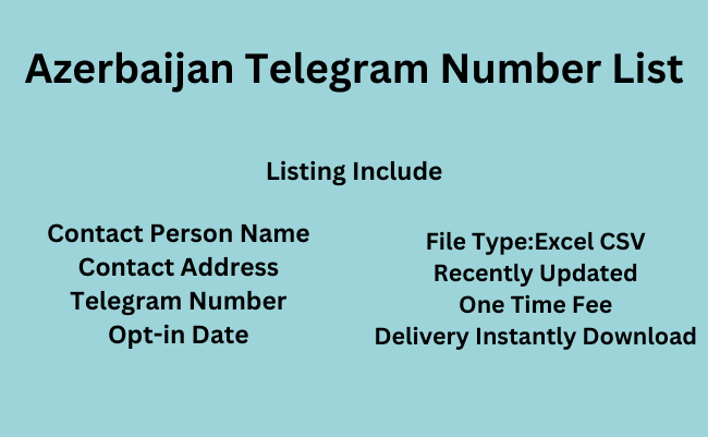 Azerbaijan Telegram Number List