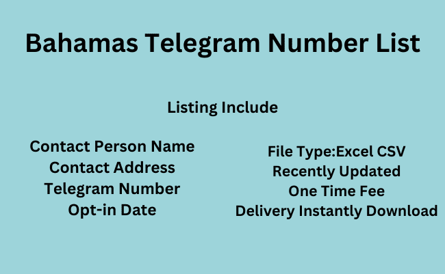 Bahamas Telegram Number List