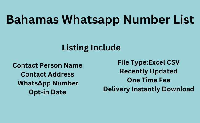 Bahamas Whatsapp Number List