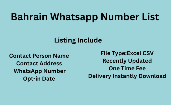 Bahrain WhatsApp Number List