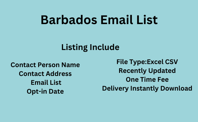 Barbados Email List