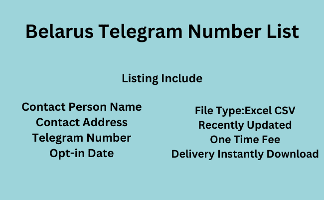 Belarus Telegram Number List