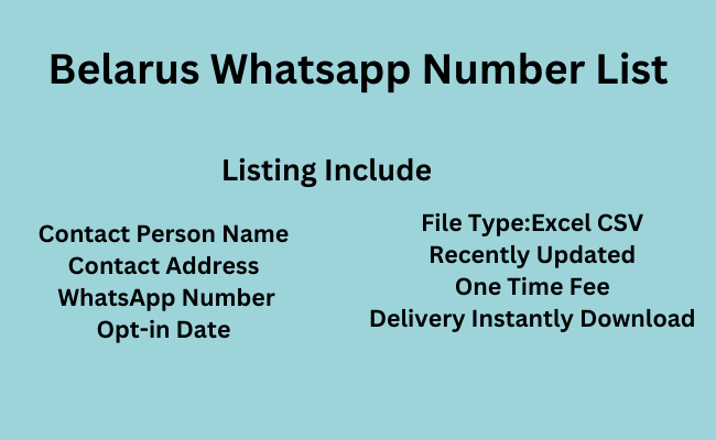 Belarus WhatsApp Number List