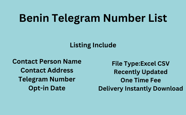 Benin Telegram Number List