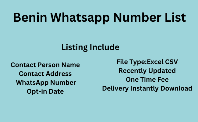 Benin WhatsApp Number List