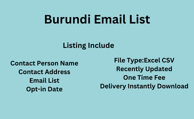 Burundi Email List