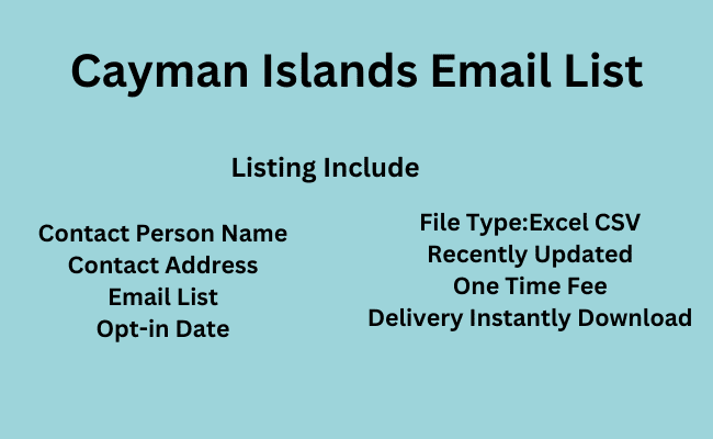 Cayman Islands Email List