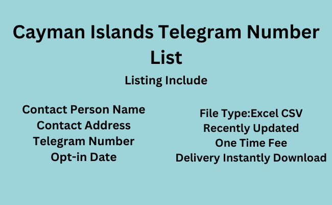 Cayman Islands Telegram Number List