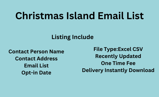 Christmas Island Email List