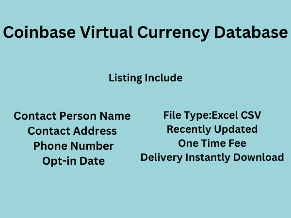 Coinbase Virtual Currency Database