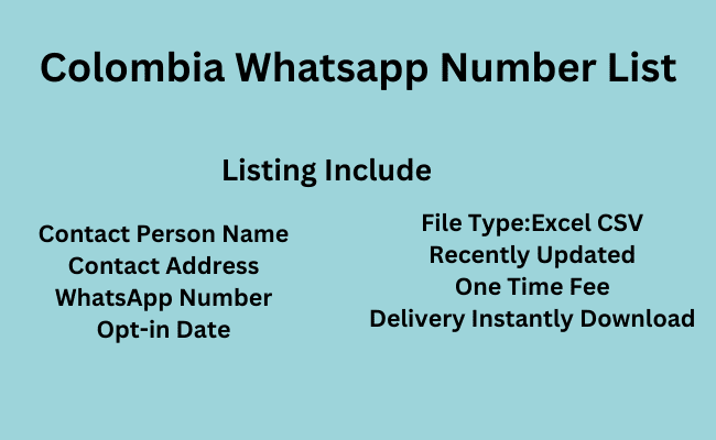 Colombia WhatsApp Number List