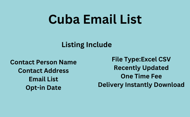 Cuba Email List