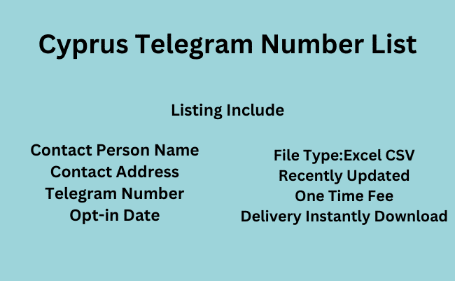 Cyprus Telegram Number List