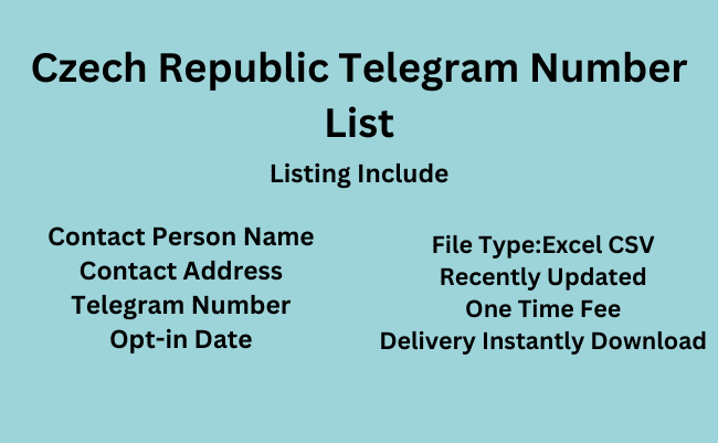 Czech Republic Telegram Number List