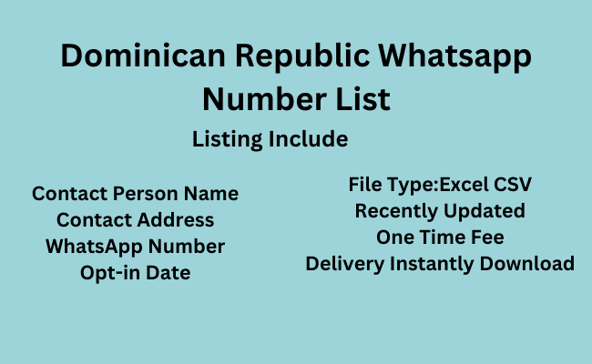 Dominican Republic WhatsApp Number List