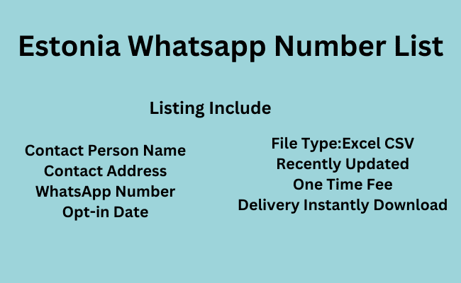 Estonia WhatsApp Number List