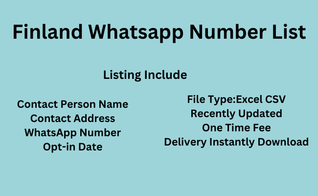 Finland WhatsApp Number List