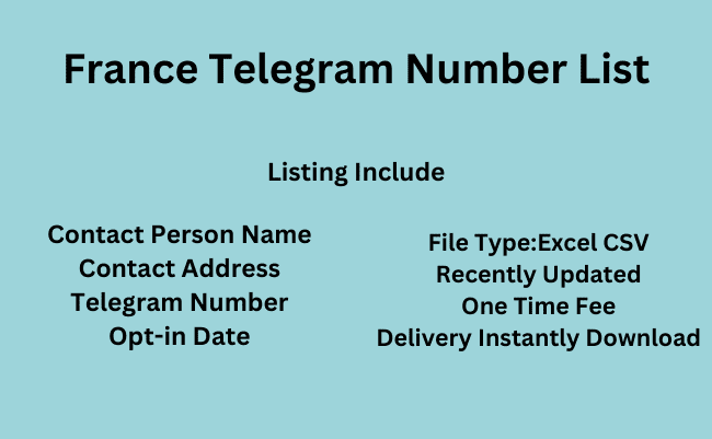 France Telegram Number List