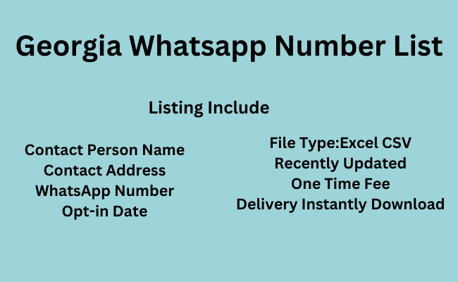 Georgia WhatsApp Number List