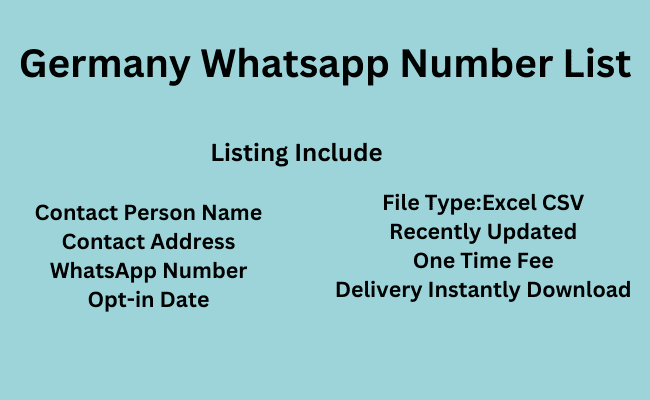 Germany WhatsApp Number List