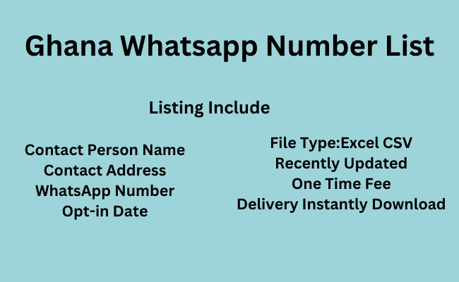 Ghana WhatsApp Number List