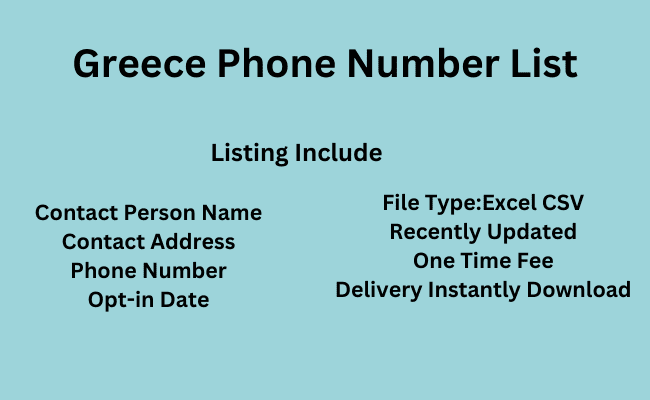 Greece Phone Number List