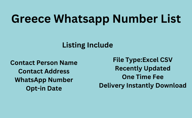 Greece WhatsApp Number List