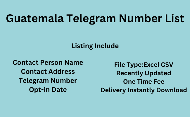 Guatemala Telegram Number List