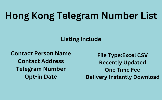 Hong Kong Telegram Number List