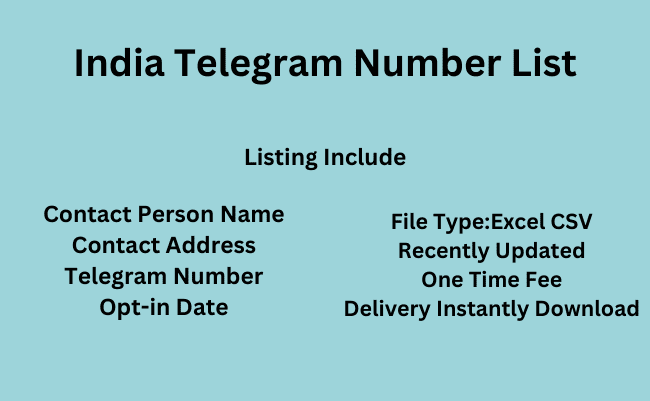 India Telegram Number List