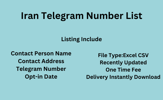 Iran Telegram Number List