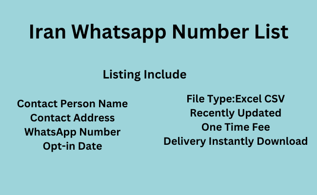 Iran WhatsApp Number List