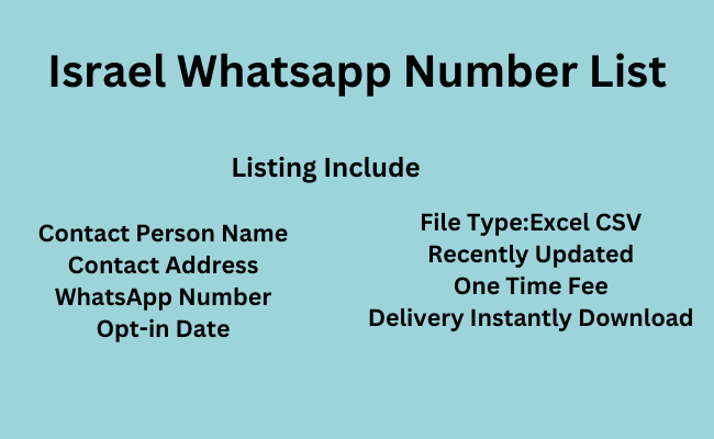 Israel WhatsApp Number List