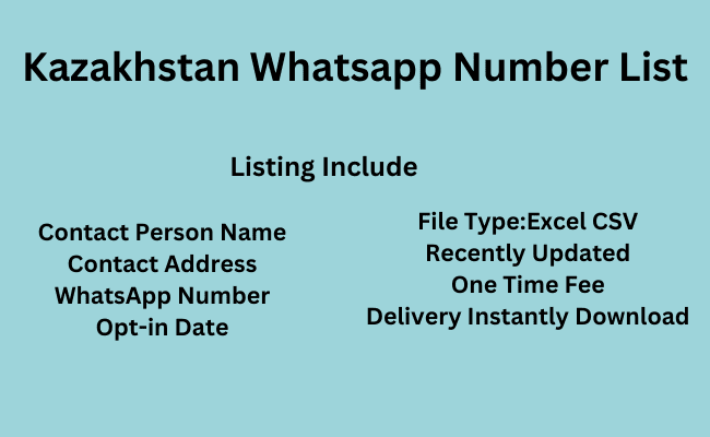 Kazakhstan WhatsApp Number List