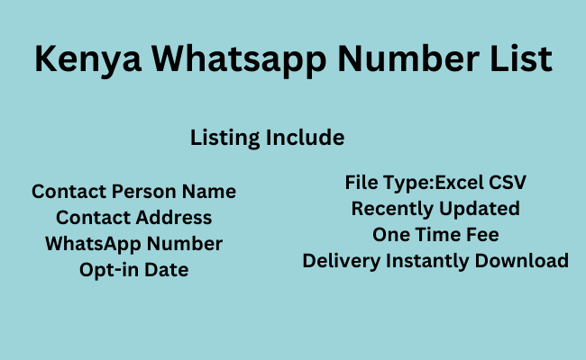 Kenya WhatsApp Number List