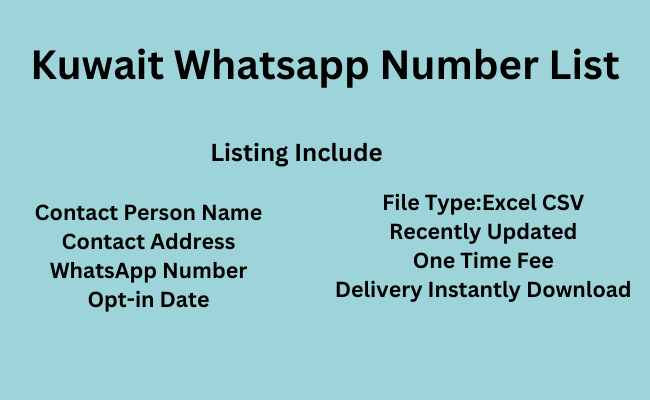 Kuwait WhatsApp Number List