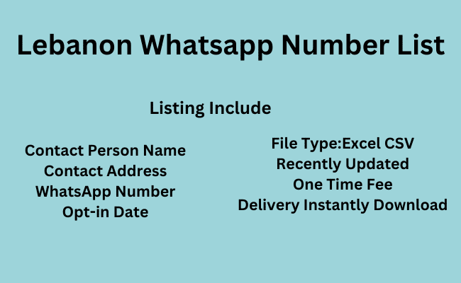 Lebanon WhatsApp Number List