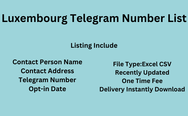 Luxembourg Telegram Number List