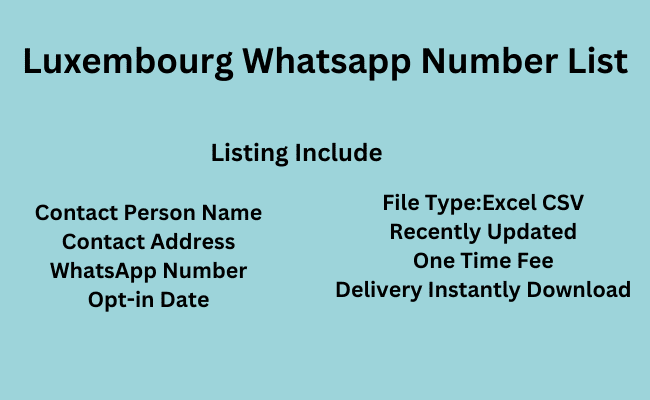 Luxembourg WhatsApp Number List