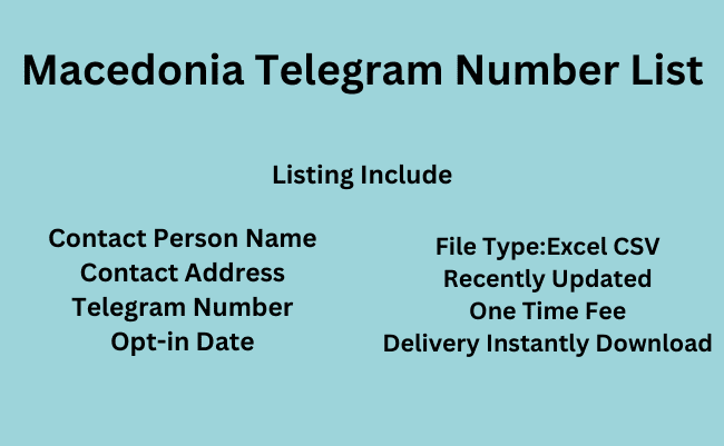 Macedonia Telegram Number List