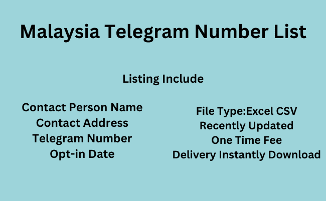 Malaysia Telegram Number List