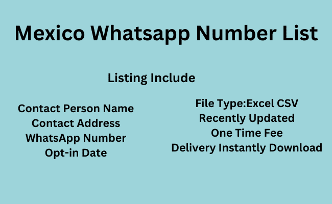 Mexico WhatsApp Number List