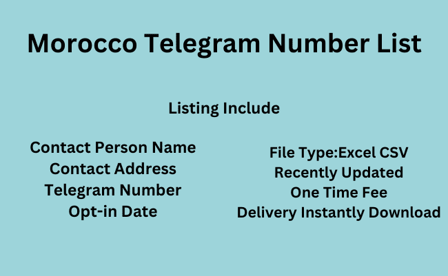 Morocco Telegram Number List